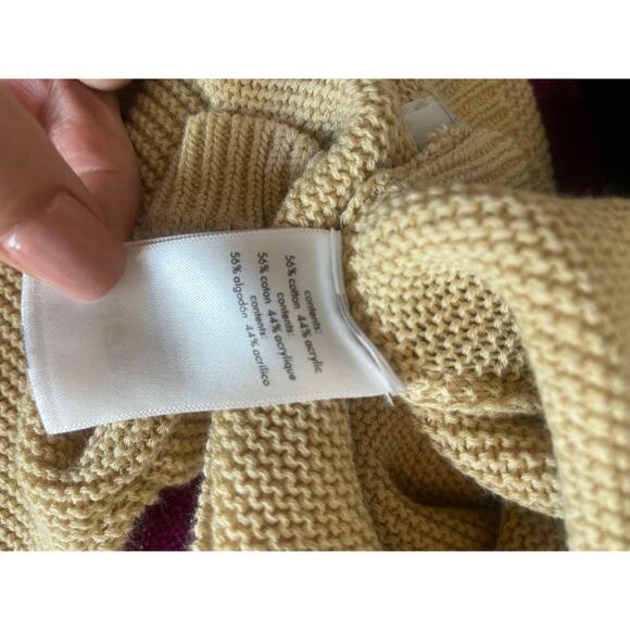 WE WORE WHAT x DANIELLE BERNSTEIN Crop Cardigan Shrug Sweater XL Butter Yellow - Picture 7 of 7